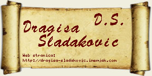 Dragiša Sladaković vizit kartica